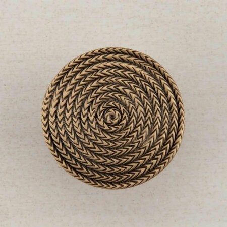 ACORN MFG Artisan Collection Rope Circle Knob, Museum Gold DQHGP